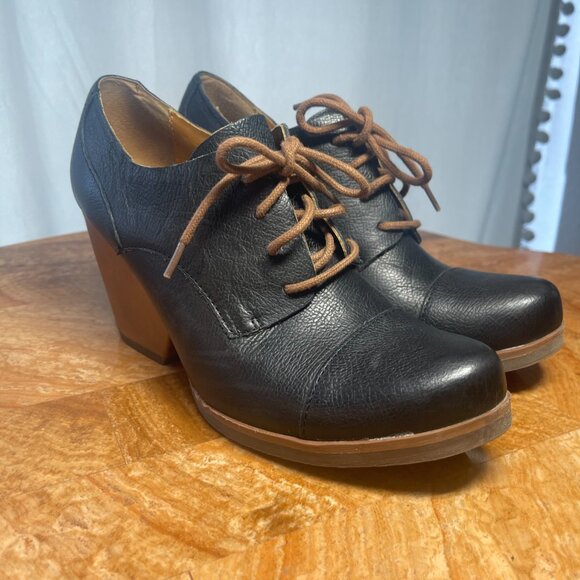 KORK EASE Helene Black Lace Up Bootie 7.5 - Picture 1 of 11